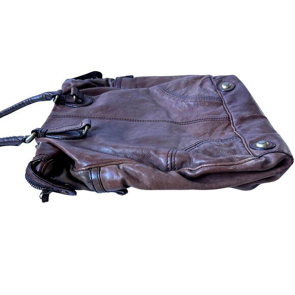 Marc by Marc Jacobs Shoulder Bag Brown Faux Leather Standard Supply 14"x14"x5" - Picture 8 of 12